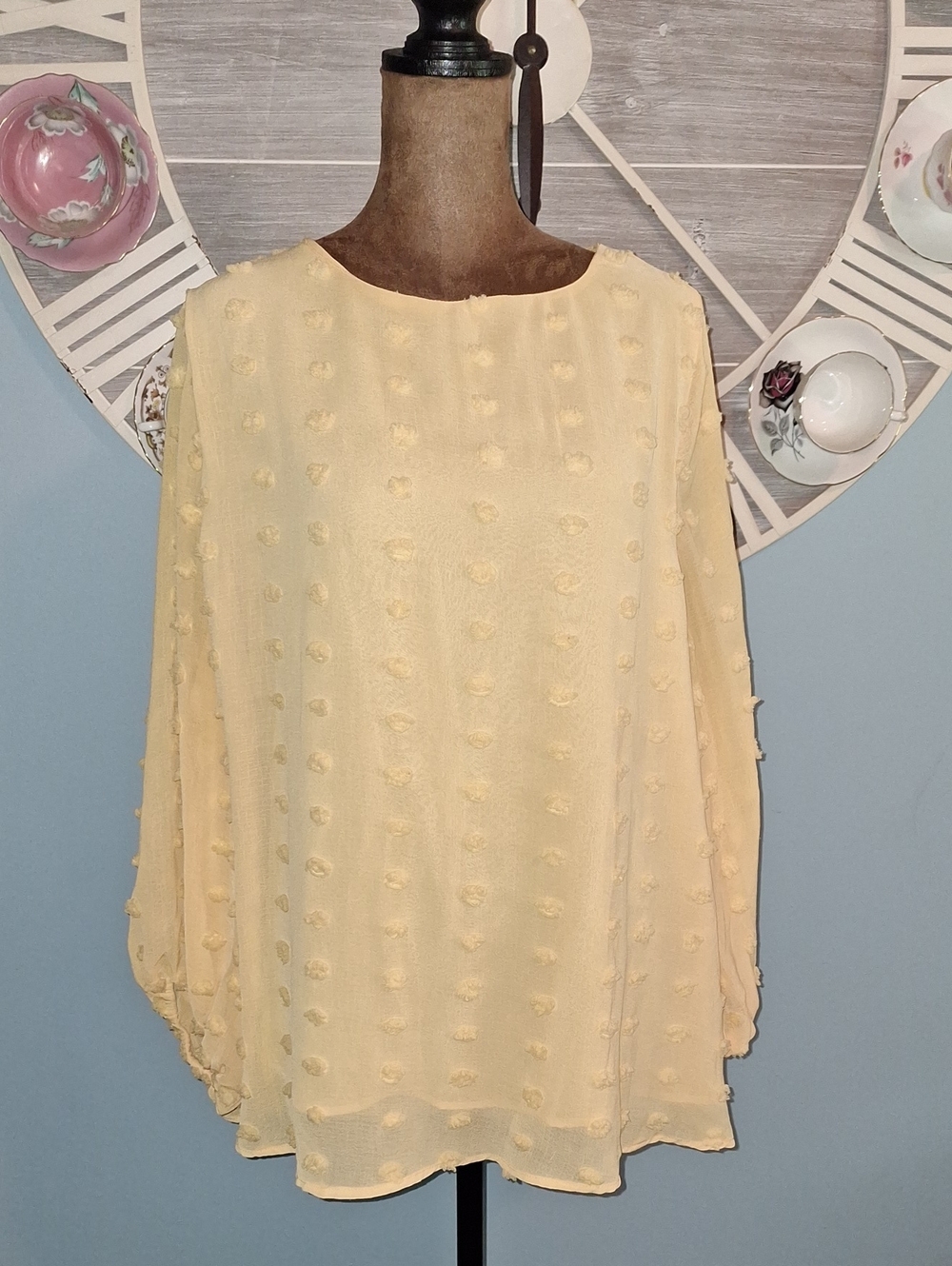 Ophelia Roe Yellow Blouse - 1X